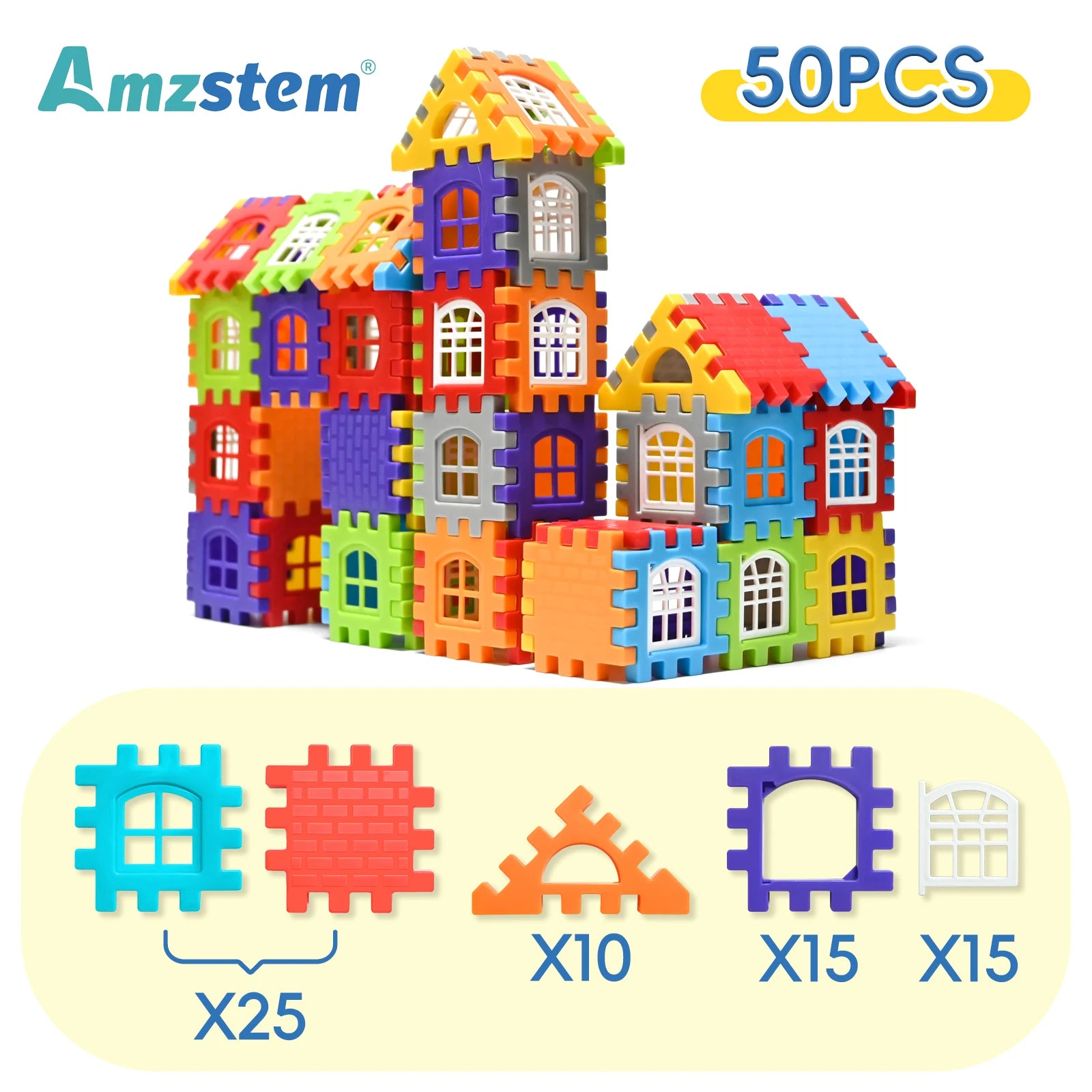 Large Scale House Building Blocks Simulation Window Design Construction Set Kindergarten Toys For Boys And Girls Gift