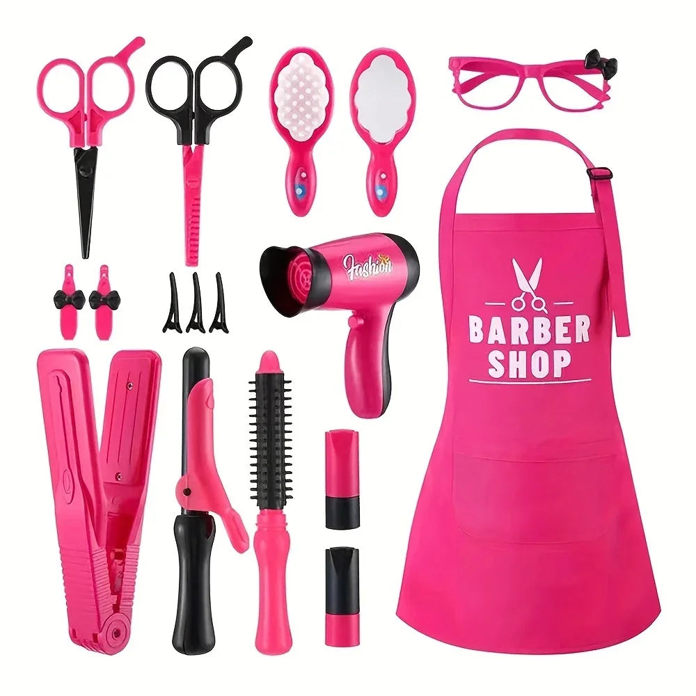 Girls' Play Hairdresser Kit with Accessories
