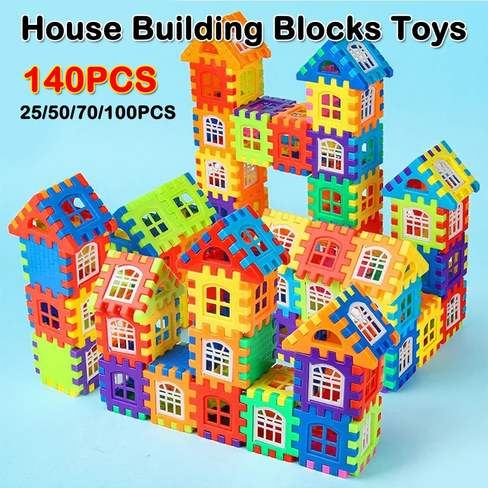 Large Scale House Building Blocks Simulation Window Design Construction Set Kindergarten Toys For Boys And Girls Gift