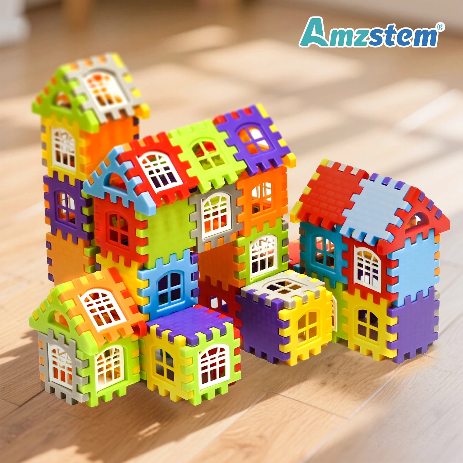 Large Scale House Building Blocks Simulation Window Design Construction Set Kindergarten Toys For Boys And Girls Gift