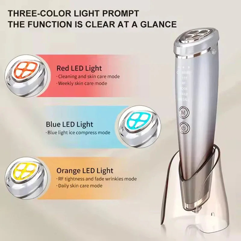 Home Beauty Instrument High Frequency Lifting Machine RF Face Massager Skin Care Tool for hifu Facial Lifting and Eye Tightening