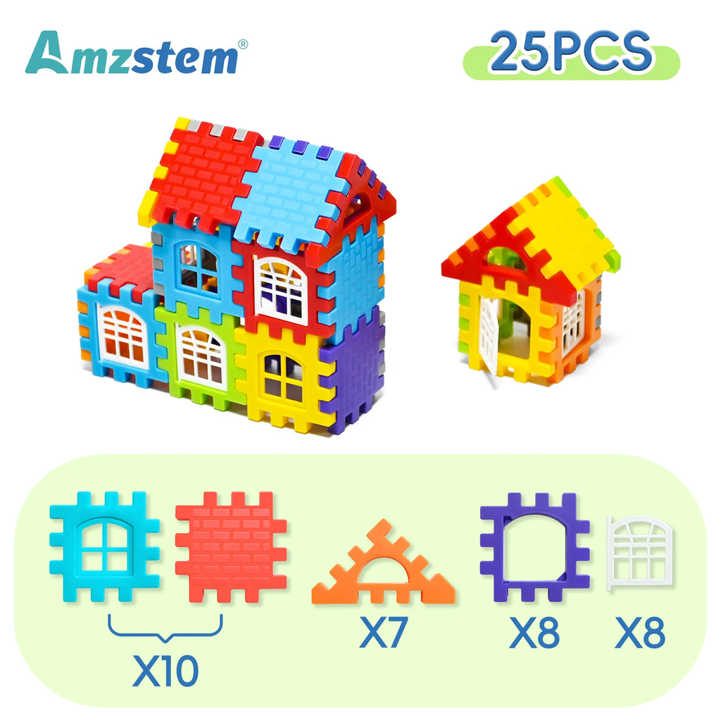 Large Scale House Building Blocks Simulation Window Design Construction Set Kindergarten Toys For Boys And Girls Gift