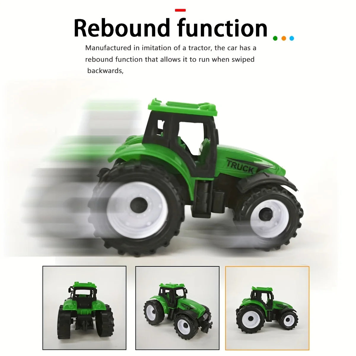 Three in one tractor combination set simulation toy car model boy toy gift box packaging birthday gift class prize