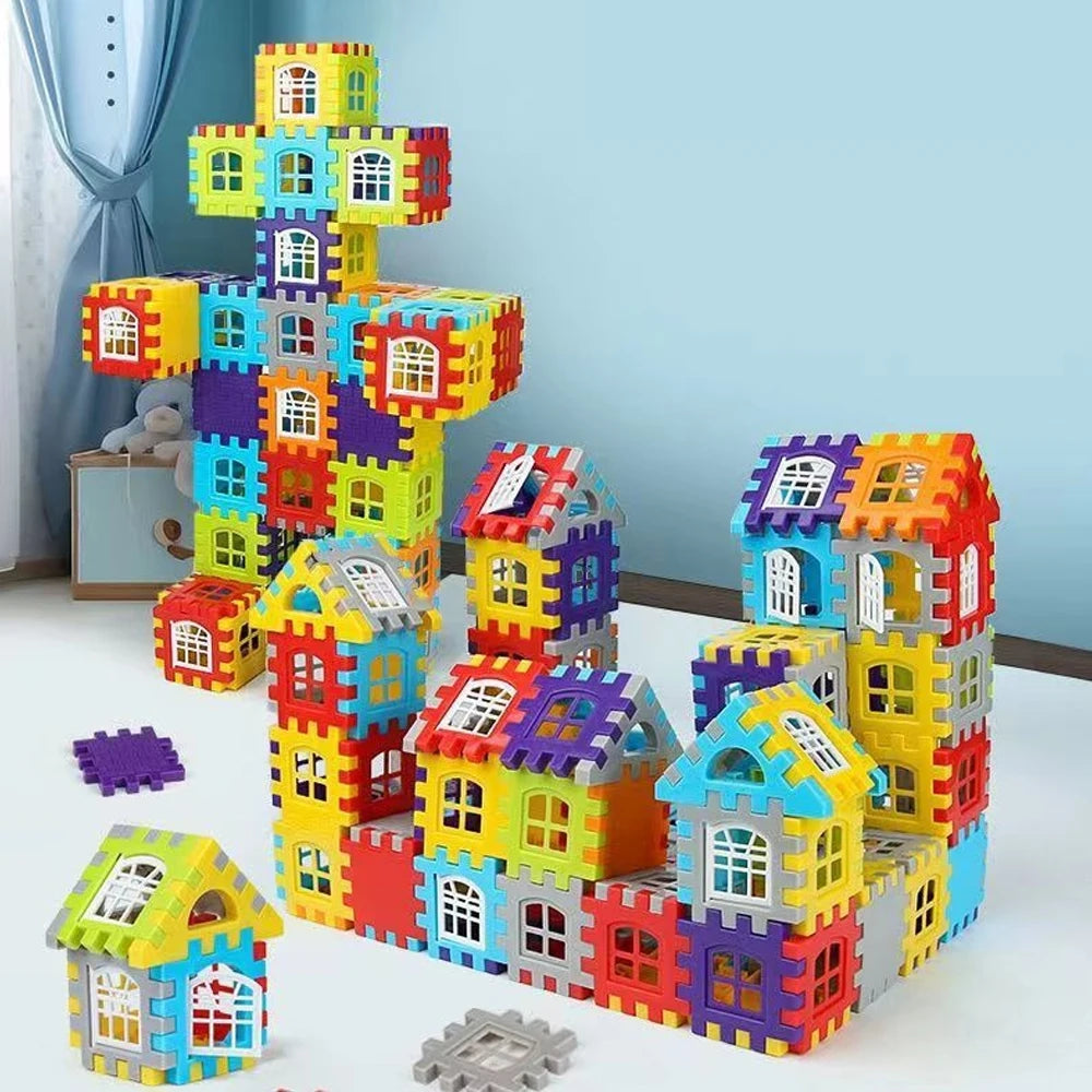Large Scale House Building Blocks Simulation Window Design Construction Set Kindergarten Toys For Boys And Girls Gift