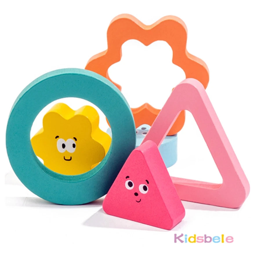 Montessori Wooden Color Shape Cognitive Classification Matching Game Hands-on Fine Motor Skill Game Fishing Toy For Todller Boys