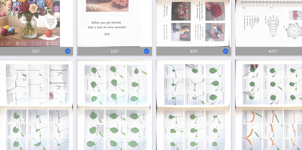 Crochet PDF Guide Bundle – Garden Animals & Flower Bouquet