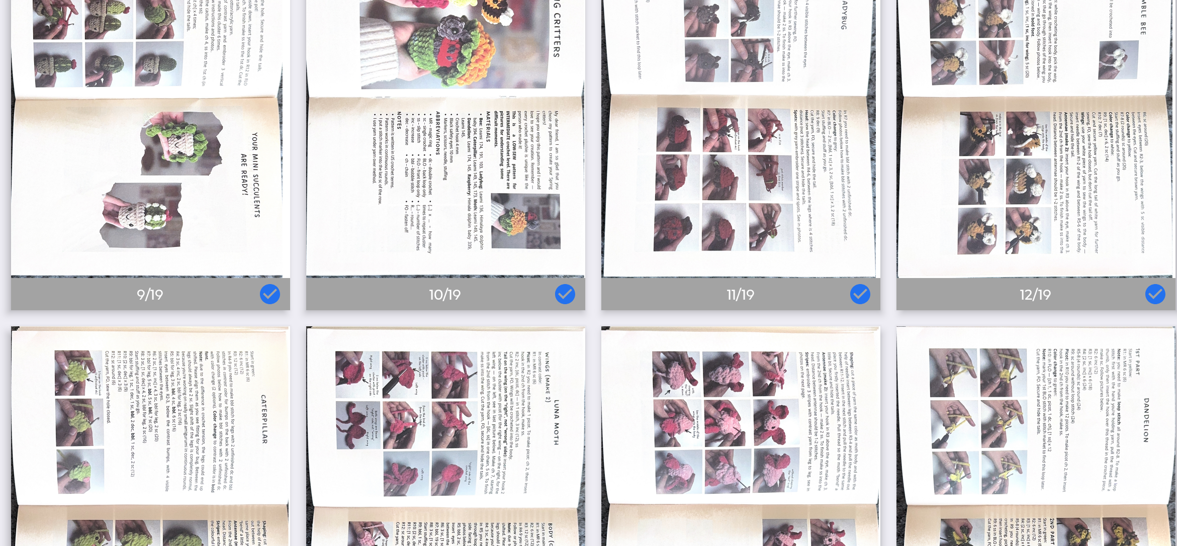 Crochet PDF Guide Bundle – Garden Animals & Flower Bouquet