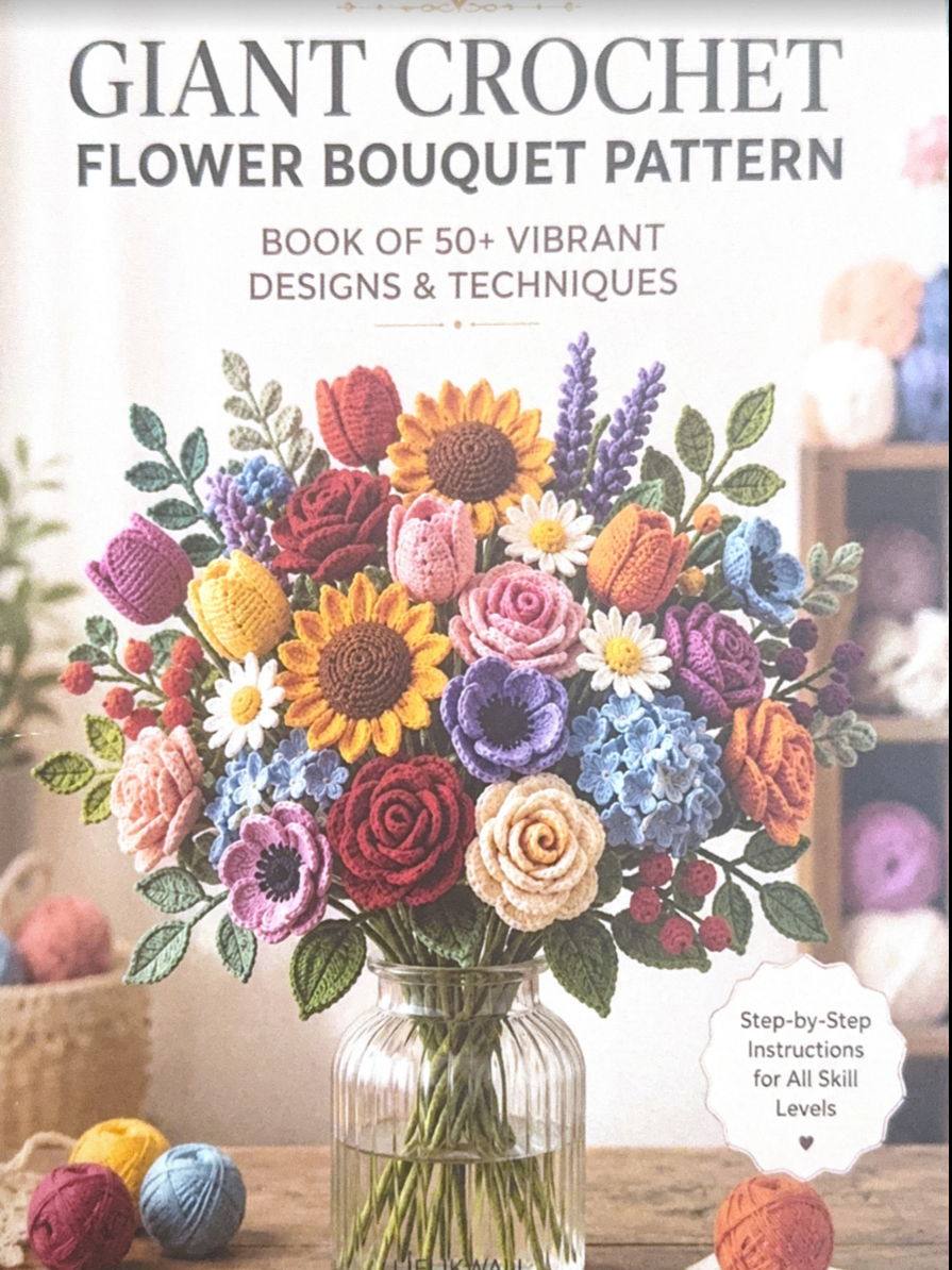 Crochet PDF Guide Bundle – Garden Animals & Flower Bouquet
