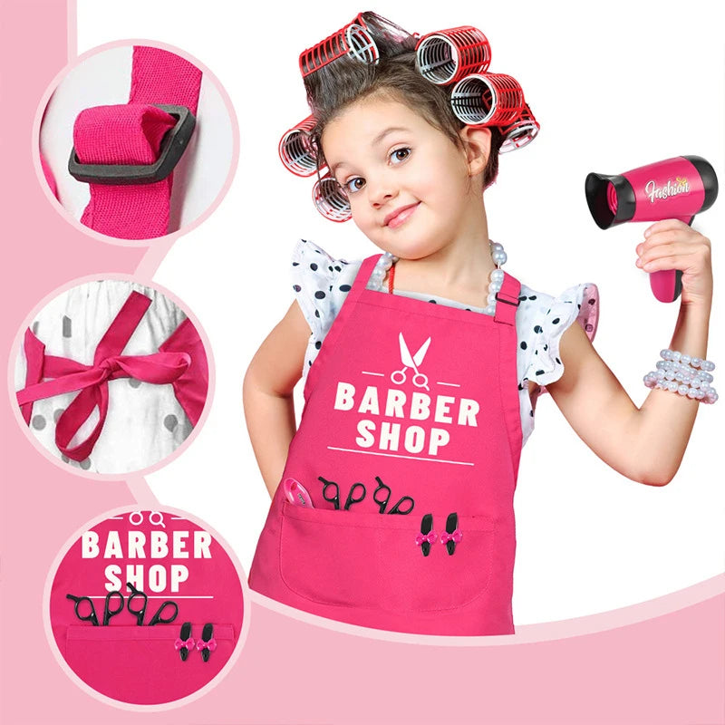 Girls' Play Hairdresser Kit with Accessories